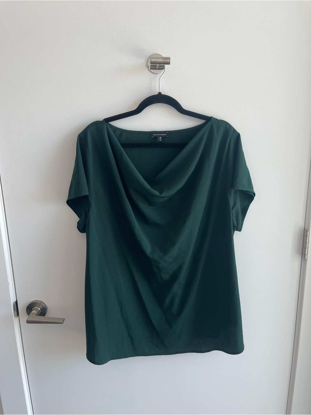 Universal Standard Green Drape Neck Women's Top